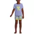 Girls Short Sleeve Tee and Shorts Pajama Set, Front