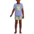 Girls Short Sleeve Tee and Shorts Pajama Set, Front