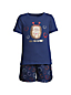 Kurzes Pyjama-Set mit Grafik für große Mädchen image number 0