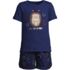 Girls Short Sleeve Tee and Shorts Pajama Set, Front