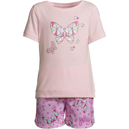 Kurzes Pyjama-Set mit Grafik für  Mädchen