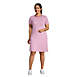 Women's Plus Size Short Sleeve Mesh Cotton Dress, Front