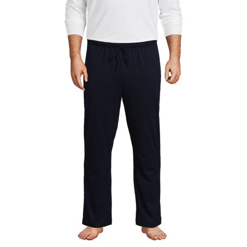 Tall Men's Pajama Bottom: Flannel, Classic Plaid (Green/Blue) - FINAL