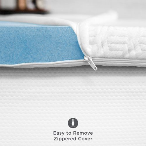 Sensorpedic 2 Inch Charcoal Infused Memory Foam Mattress Topper Extra Long Twin Mattress Pads Toppers Bedding By Size Featured Shops