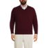 Men's Big Fine Gauge Cashmere V-neck Sweater, Front
