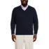 Men's Big and Tall Fine Gauge Cashmere V-neck Sweater, Front