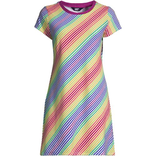 Women s Terry T shirt Dress Beach Cover Up Lands End