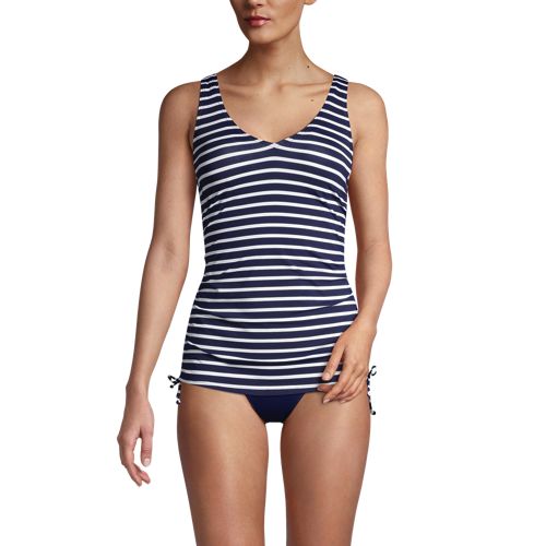 Deep Sea/White Media Stripe