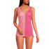 Women's Chlorine Resistant Adjustable Underwire Tankini Swimsuit Top, alternative image