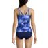 Women's Chlorine Resistant Adjustable Underwire Tankini Swimsuit Top, Back