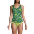 Women's D-Cup Chlorine Resistant Adjustable Underwire Tankini Swimsuit Top , Front