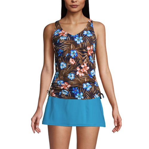 Women's Chlorine Resistant Adjustable Underwire Tankini Swimsuit Top - image 3