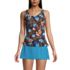Women's Chlorine Resistant Adjustable Underwire Tankini Swimsuit Top, Front