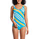 Women's Chlorine Resistant Adjustable Underwire Tankini Swimsuit Top, Front