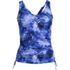 Women's Plus Size Chlorine Resistant Adjustable Underwire Tankini Swimsuit Top, Front