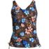 Women's Chlorine Resistant Adjustable Underwire Tankini Swimsuit Top, Front
