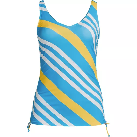 Women's Chlorine Resistant Adjustable Underwire Tankini Swimsuit Top - primary