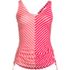 Women's Chlorine Resistant Adjustable Underwire Tankini Swimsuit Top, Front