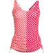 Women's Plus Size Chlorine Resistant Adjustable Underwire Tankini Swimsuit Top, Front