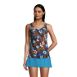 Women's Chlorine Resistant Adjustable V-neck Underwire Tankini Swimsuit Top Adjustable Straps, alternative image
