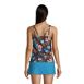 Women's Chlorine Resistant Adjustable V-neck Underwire Tankini Swimsuit Top Adjustable Straps, Back