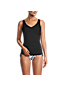 Women's Adjustable Chlorine Resistant V-neck Underwire Tankini - D Cup