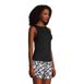 Women's Mastectomy Chlorine Resistant High Neck UPF 50 Sun Protection Modest Tankini Swimsuit Top , alternative image