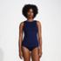 Women's High Neck UPF 50 Sun Protection Modest Tankini Swimsuit Top, Front