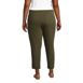 Women's Plus Size Starfish Mid Rise Elastic Waist Pull On Utility Ankle Pants, Back