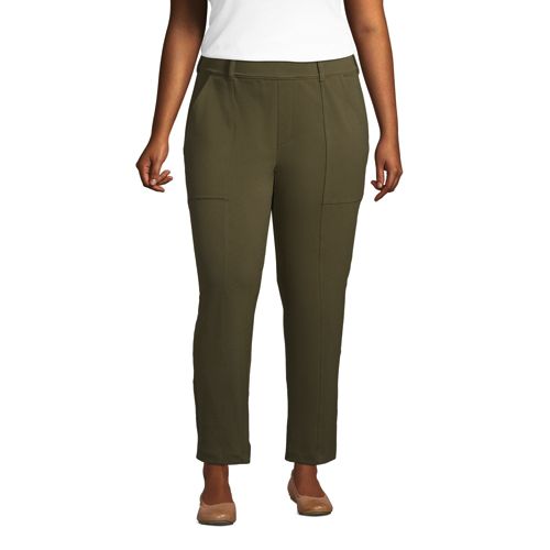 Just My Size Women's Plus Size Tummy Control Pull-On Dress Pants 