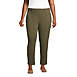 Women's Plus Size Starfish Mid Rise Elastic Waist Pull On Utility Ankle Pants, Front