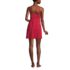 Women's Chlorine Resistant Tummy Control Surplice Wrap Swim Dress One Piece Swimsuit, Back