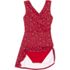 Women's Chlorine Resistant Tummy Control Surplice Wrap Swim Dress One Piece Swimsuit, alternative image