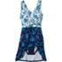 Women's Chlorine Resistant Tummy Control Surplice Wrap Swim Dress One Piece Swimsuit, alternative image