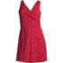 Women's Chlorine Resistant Tummy Control Surplice Wrap Swim Dress One Piece Swimsuit, Front