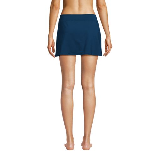 Swim Skirt With Slit Lands' End