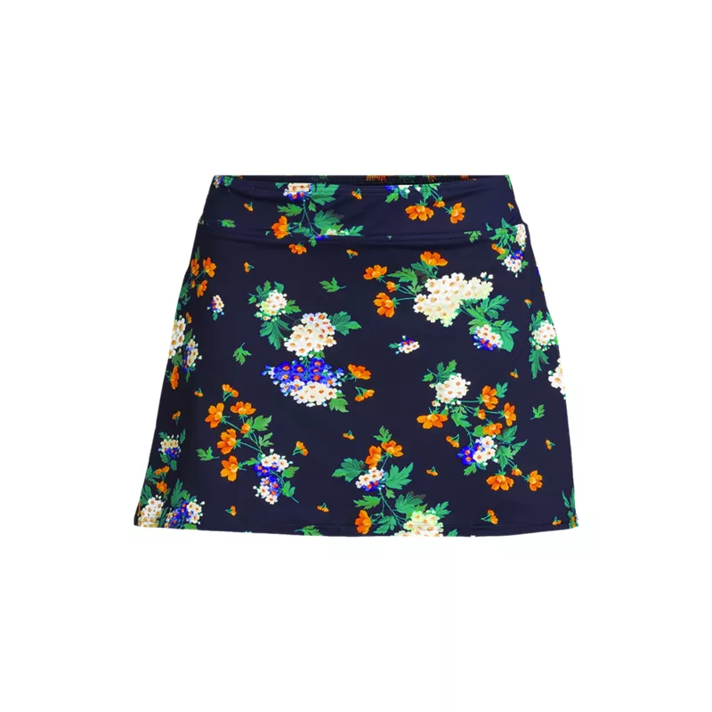 Women's Petite Tummy Control Swim Skirt , Front