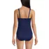 Women's V-Neck Wrap Underwire Tankini Swimsuit Top , Back