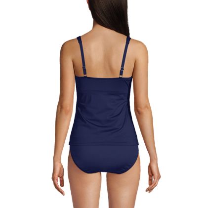 Women's V-Neck Wrap Underwire Tankini Swimsuit Top  - image 5