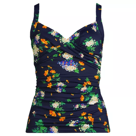 Women's Sweetheart Wrap Underwire Tankini Top - primary