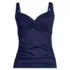 Women's V-Neck Wrap Underwire Tankini Swimsuit Top , Front
