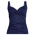 Women's V-Neck Wrap Underwire Tankini Swimsuit Top , Front