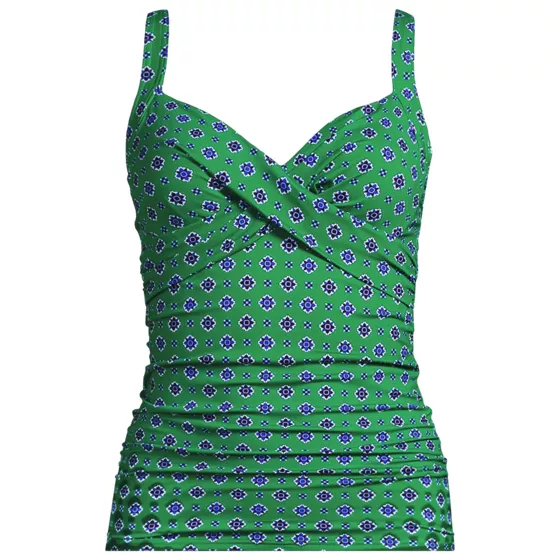 Women's Sweetheart Wrap Underwire Tankini Top - primary