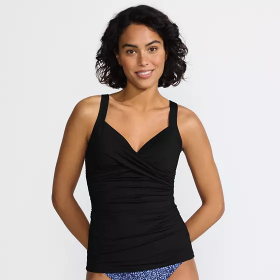 Women's Sweetheart Wrap Underwire Tankini Top - primary