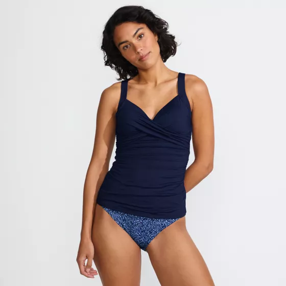 Women's Sweetheart Wrap Underwire Tankini Top - primary