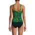Women's DDD-Cup V-Neck Wrap Underwire Tankini Swimsuit Top, Back