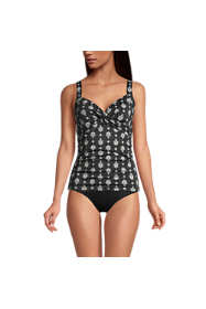SHOPESSA Bathing Suit for Women 2 Piece Conservative Swimwear Polka Dot Tankini Swimsuits with Pocketed Boyshorts 