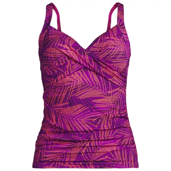 Women's Sweetheart Wrap Underwire Tankini Top  - primary
