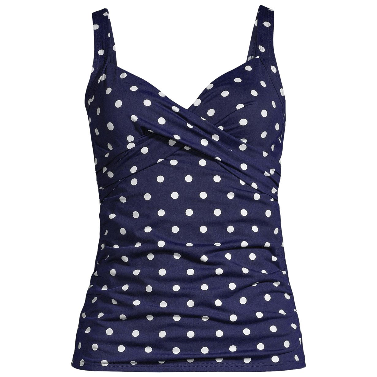 Women's Chlorine Resistant Wrap Underwire Tankini Swimsuit Top