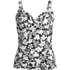 Women's Plus Size Sweetheart Wrap Underwire Tankini Top, Front